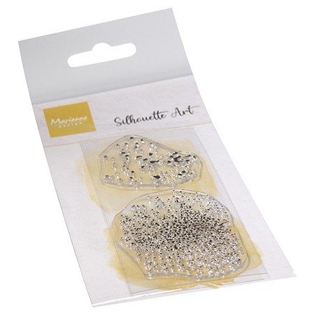 (CS1120)Stamp Silhouette Art Splatter