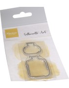 (CS1121)Stamp Silhouette Art Vases