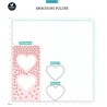 (CCL-ES-EMB13)Studio Light Embossing Folder Slimline hearts Essentials nr.13