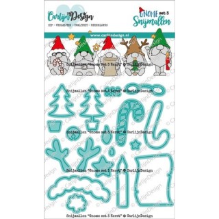 (CDSN-0197)CarlijnDesign Dies Gnome Set 3 Christmas