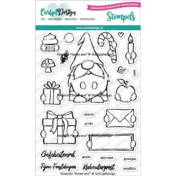 (CDST-0092)CarlijnDesign Clear Stamps Gnome Man