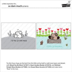 (LF3013)Lawn Fawn So Dam Much Clear Stamps