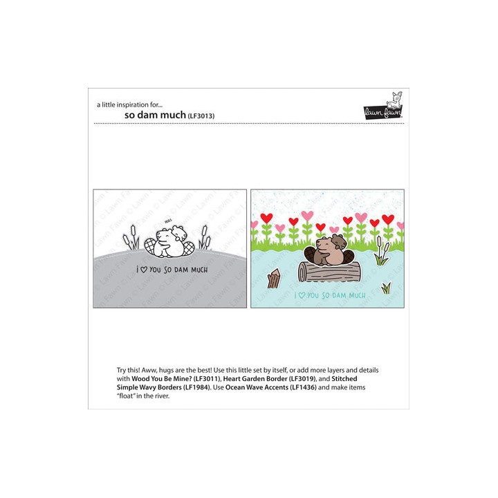 (LF3013)Lawn Fawn So Dam Much Clear Stamps