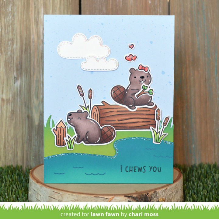 (LF3011)Lawn Fawn Wood You Be Mine? Clear Stamps