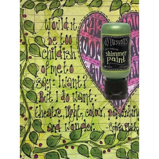 (DYU81364)Ranger Dylusions Shimmer Paint Flip Cap Bottle - Dirty Martini