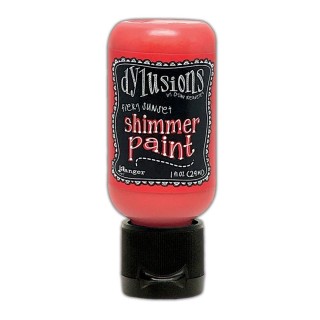 (DYU81371)Ranger Dylusions Shimmer Paint Flip Cap Bottle - Fiery Sunset
