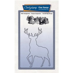 (STA-CH-11279-A6)Claritystamp STAG OUTLINE A6 STAMP & MASK SET