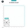 (CCL-FR-STAMP307)Studio light Rubber stamp Ted sitting Friendz nr.307
