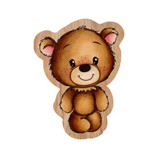 (CCL-FR-STAMP306)Studio light Rubber stamp Ted standing Friendz nr.306