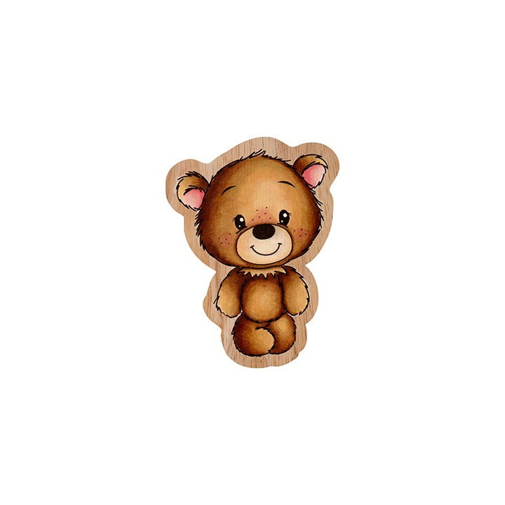 (CCL-FR-STAMP306)Studio light Rubber stamp Ted standing Friendz nr.306