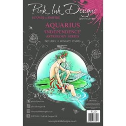 (PI204)Pink Ink Designs Aquarius "Independence" A5 Clear Stamps