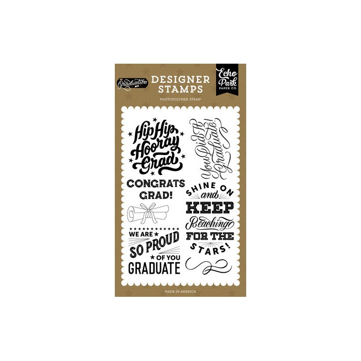 (GR298044)Echo Park You Did It Designer Stamps (GR298044)Echo Park You Did It Designer Stamps