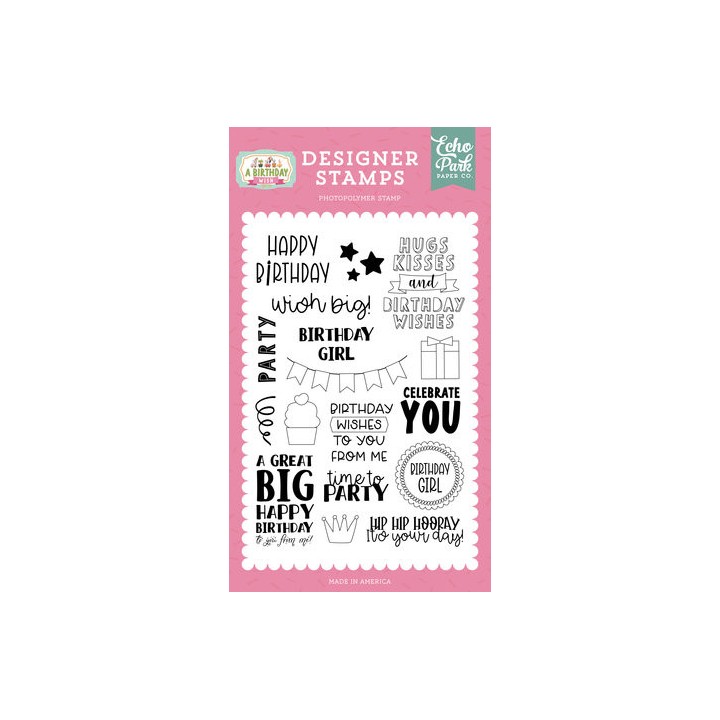 (BWG296044)Echo Park Wish Big Designer Stamps (BWG296044)Echo Park Wish Big Designer Stamps