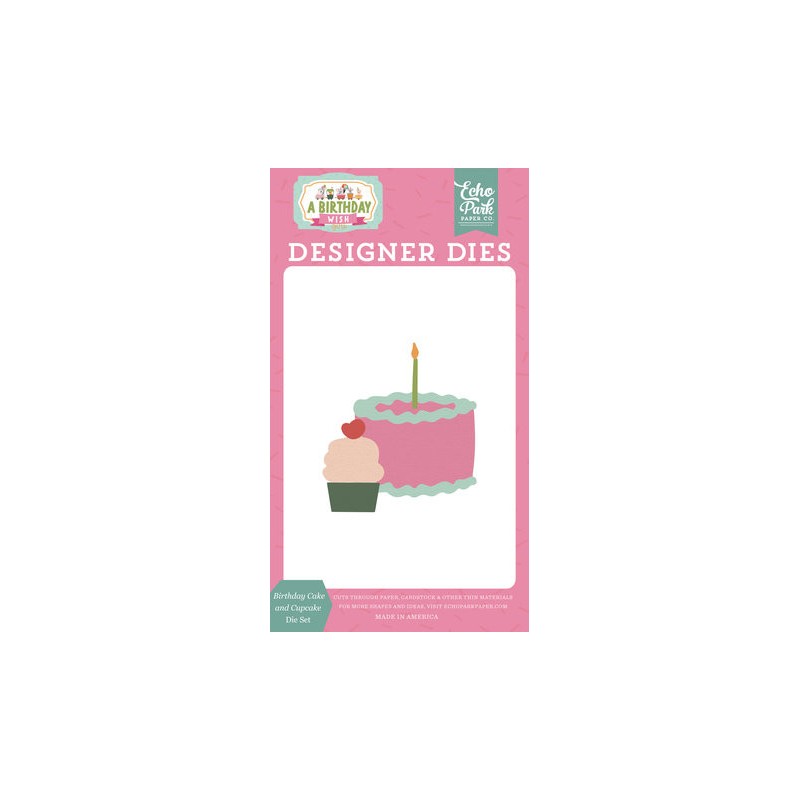 (BWG296042)Echo Park Birthday Cake And Cupcake Designer Dies