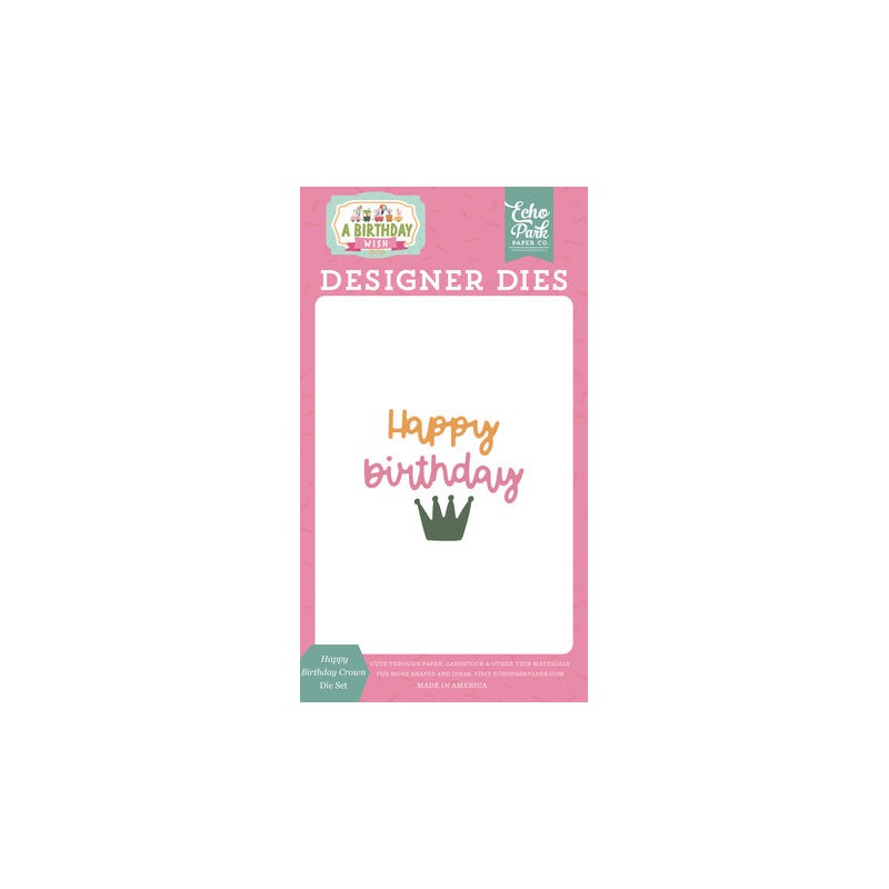 (BWG296041)Echo Park Happy Birthday Crown Designer Dies