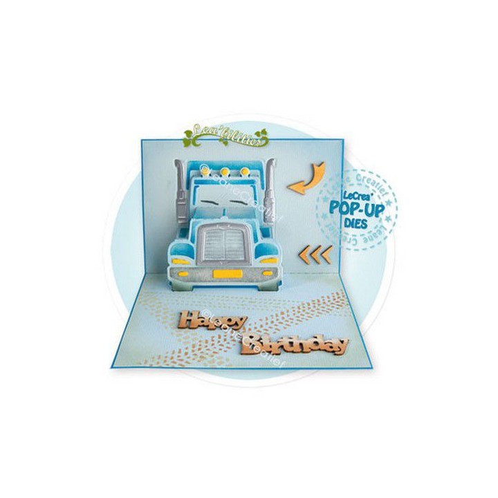 (45.8429)LeCrea - Lea'bilitie Pop-Up Truck cut and embossing die