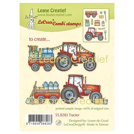 (55.8283)LeCrea - combi clear stamp Tractor