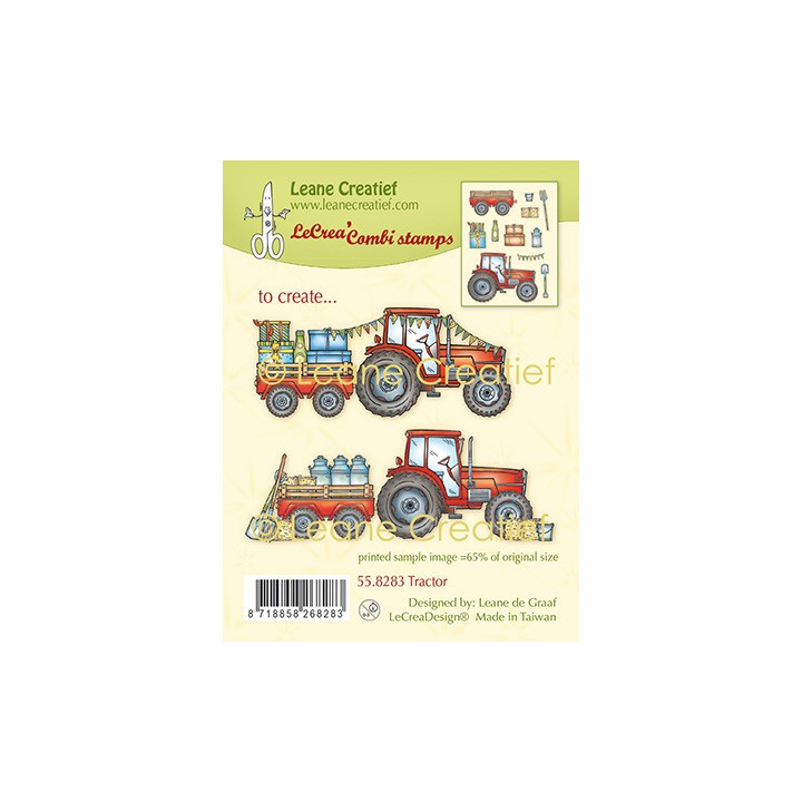 (55.8283)LeCrea - combi clear stamp Tractor