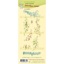 (55.8320)LeCrea - deco clear stamp Musical notes decorations