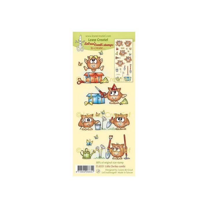 (55.8351)LeCrea - combi clear stamp Little Owlies