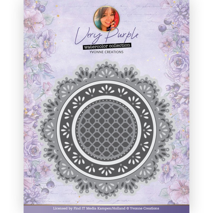 (YCD10297)Dies - Yvonne Creations - Very Purple - Circles