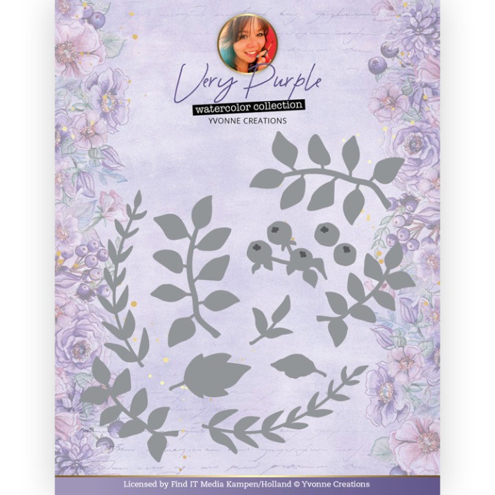 (YCD10298)Dies - Yvonne Creations - Very Purple - Branches