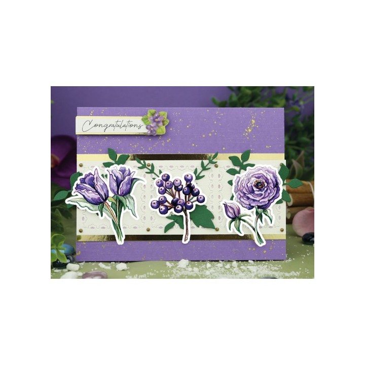 (YCD10298)Dies - Yvonne Creations - Very Purple - Branches