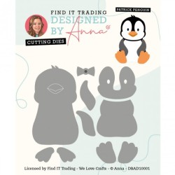 (DBAD10001)Designed by Anna - Mix and Match Cutting Dies - PATRICK PENGUIN
