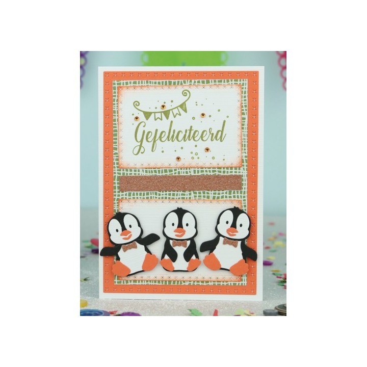 (DBAD10001)Designed by Anna - Mix and Match Cutting Dies - PATRICK PENGUIN