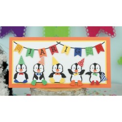 (DBAD10001)Designed by Anna - Mix and Match Cutting Dies - PATRICK PENGUIN