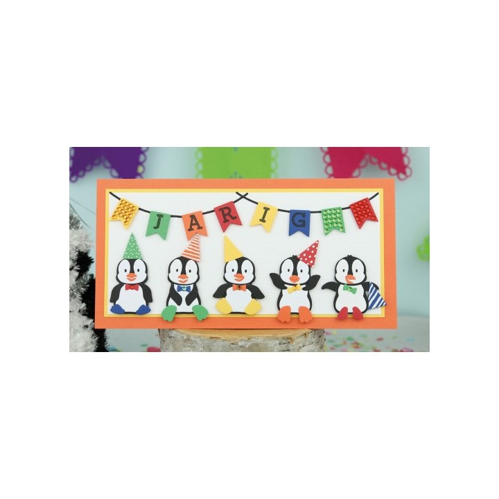 (DBAD10001)Designed by Anna - Mix and Match Cutting Dies - PATRICK PENGUIN