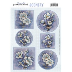 (CDS10048)Scenery - Yvonne Creations - Blue Rose