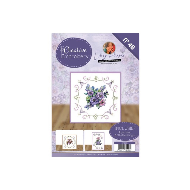 (CB10046)Creative Embroidery 46 - Yvonne Creations - Very Purple