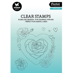 (SL-ES-STAMP365)Studio light SL Clear stamp Heart Essentials nr.365