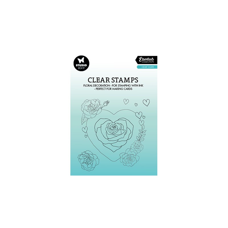 (SL-ES-STAMP365)Studio light SL Clear stamp Heart Essentials nr.365