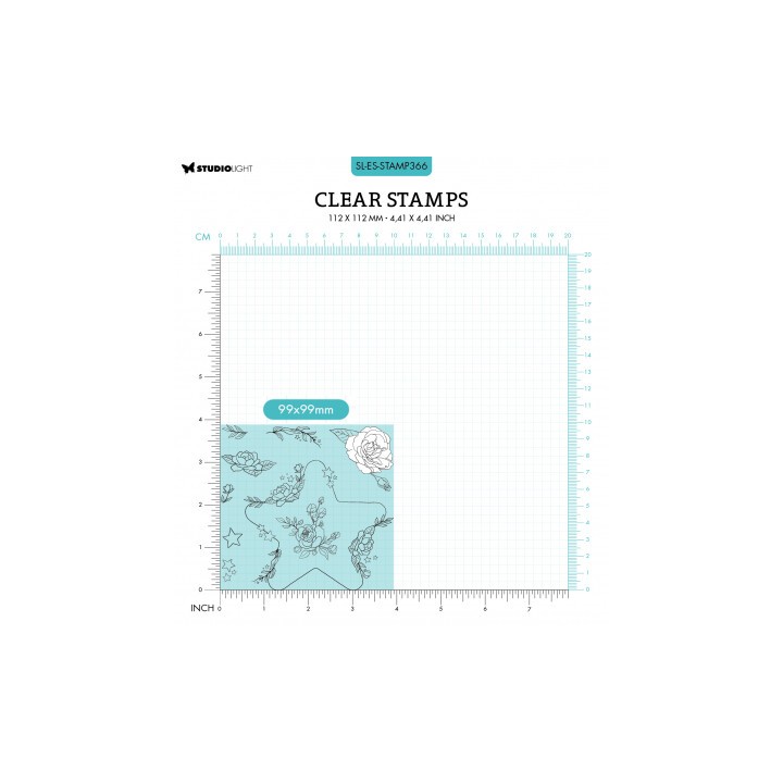 (SL-ES-STAMP366)Studio light SL Clear stamp Small Star Essentials nr.366