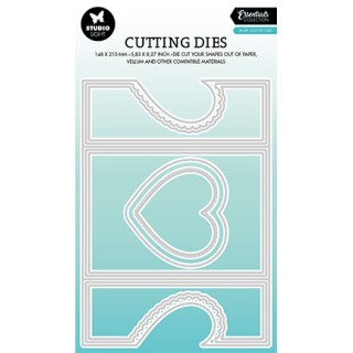 (SL-ES-CD490)Studio Light SL Cutting Die Heart shutter card Essentials nr.490