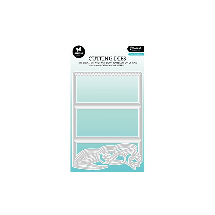 (SL-ES-CD491)Studio Light SL Cutting Die Tulip card shape Essentials nr.491