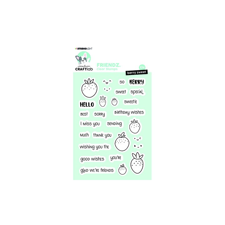 (CCL-FR-STAMP347)Studio light Clear stamp Hello sweetie Friendz nr.347