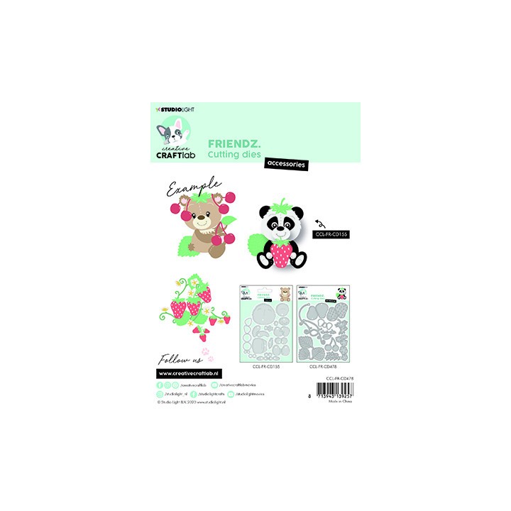 (CCL-FR-CD478)Studio Light dies Strawberries Accessoires Friendz nr.478