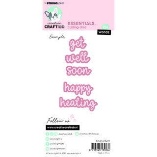 (CCL-ES-CD479)Studio Light dies Wordz get well (EN) Essentials nr.479