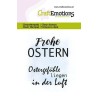 (5008)CraftEmotions Clearstamps 6x7cm - Text Frohe Ostern DE