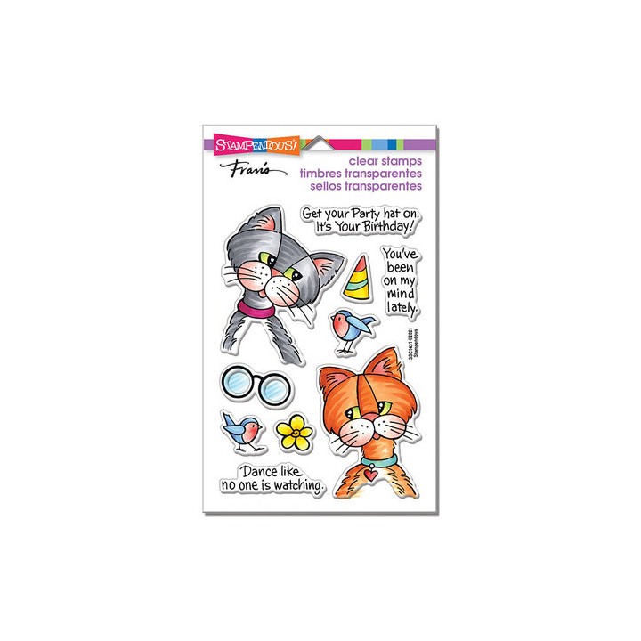 (SSC1431)Stampendous Cat Friends Perfectly Clear Stamps