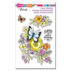 (SSC1302)Stampendous Flutters And Flowers Perfectly Clear Stamps