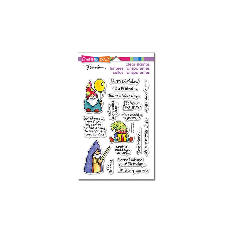 (SSC1352)Stampendous Gnome Sayings Perfectly Clear Stamps