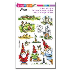(SSC1343)Stampendous Gnome Travels Perfectly Clear Stamps