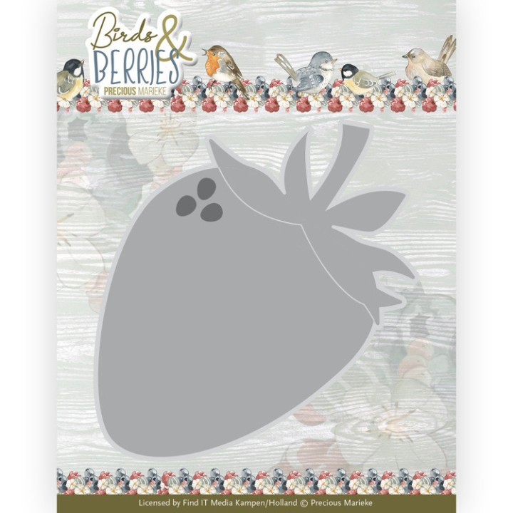 (PM10250)Dies - Precious Marieke - Birds and Berries - Strawberry