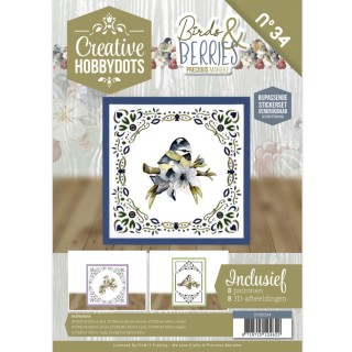 (CH10034)Creative Hobbydots 34 - Precious Marieke - Birds and Berries