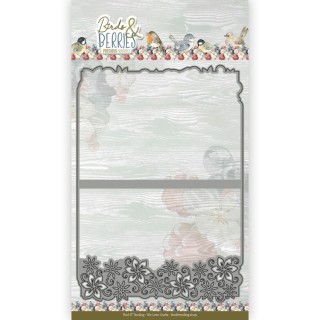 (CDCD10119)Dies - Precious Marieke - Birds and Berries - Frame Card Flower Border A5