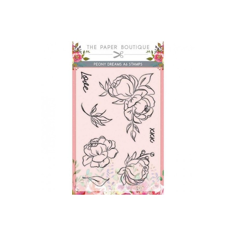 (PB1986)The Paper Boutique Peony Dreams A6 Stamp Set